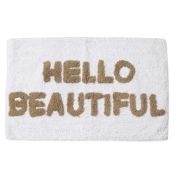 DAS HOME BATHROOM MAT 50Χ80 0674 OF WHITE, BEIGE