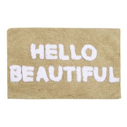 DAS HOME BATHROOM MAT 50Χ80 0675 WHITE, BEIGE