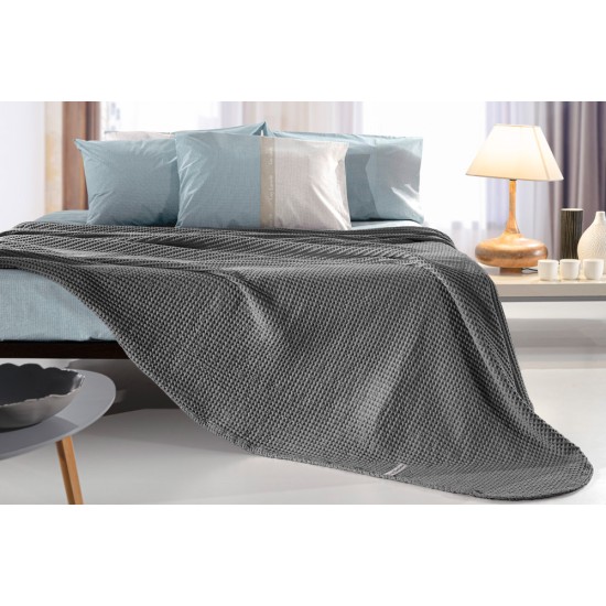 GUY LAROCHE ΚΟΥΒΕΡΤΑ ΠΙΚΕ ETERNITY ANTHRACITE 230X240 GUY LAROCHE ΚΟΥΒΕΡΤΑ ΠΙΚΕ ETERNITY ANTHRACITE 230X240