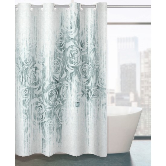 GUY LAROCHE SHOWER CURTAIN BEATRICE AQUA 180X190