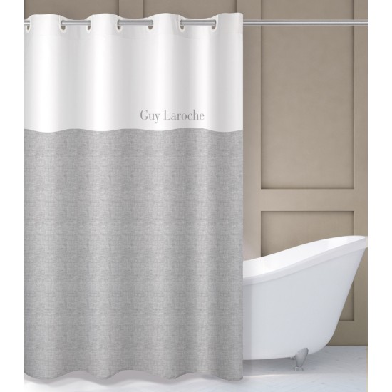 GUY LAROCHE SHOWER CURTAIN FINESSE GREY 180X190