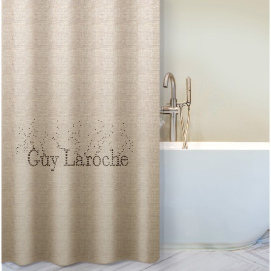 GUY LAROCHE SHOWER CURTAIN PANDORA SAND 180X190 GUY LAROCHE SHOWER CURTAIN PANDORA SAND 180X190