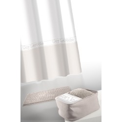 GUY LAROCHE CURTAIN WITH RINGS, MAT & COSMETIC BASKET MIAMI AMMOS SET 4PCS.