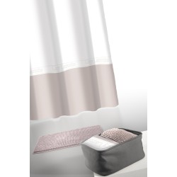 GUY LAROCHE CURTAIN WITH RINGS, MAT & COSMETIC BASKET MIAMI AMETHYST SET 4PCS.