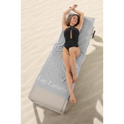 GUY LAROCHE BEACH TOWEL OCEANO SILVER 80X170
