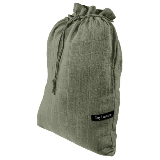 GUY LAROCHE BATHROBE SUPREME KHAKI & COSMETIC POUCH