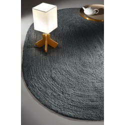 ΚΑΛΟΚΑΙΡΙΝΟ ΧΑΛΙ GUY LAROCHE  NATIVE ANTHRACITE 140X210 OVAL