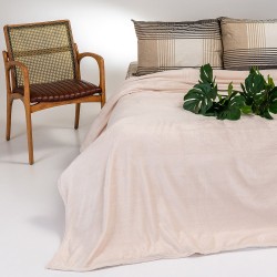 MELINEN ΚΟΥΒΕΡΤΑ FLANNEL ΥΠΕΡΔΙΠΛΗ TOKYO ECRU