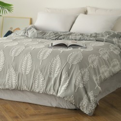 BEDSPREAD SINGLE  ISLA GREY