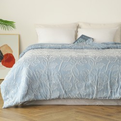BEDSPREAD QUEEN ARIEL LIGHT BLUE BEDSPREAD QUEEN ARIEL LIGHT BLUE