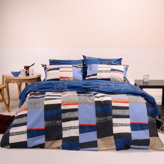 DUVET COVER DOUBLE TOMMY BLUE ULTRA LINE