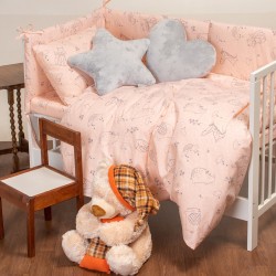 MELINEN ΣΕΤ ΣΕΝΤΟΝΙΑ  ΚΟΥΝΙΑΣ (Λ) HAPPY  PINK BABY LINE