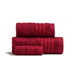 MELINEN TOWELS SET OF 3 PIECES PREMIO BORDEAUX MELINEN TOWELS SET OF 3 PIECES PREMIO BORDEAUX