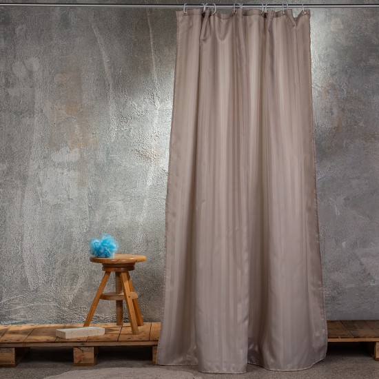 MELINEN SHOWER CURTAIN 180Χ200 JACQUARD ΓΚΡΙ