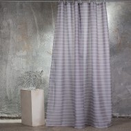 MELINEN SHOWER CURTAIN 180X200 STRIPE GREY