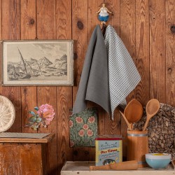 MELINEN KITCHEN TOWELS SET OF 2 PIECES CARROT OLIVE