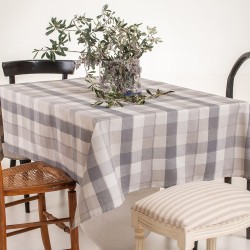 MELINEN TABLECLOTH LONETA LONG 135Χ180 OLIVIE GREY MELINEN TABLECLOTH LONETA LONG 135Χ180 OLIVIE GREY