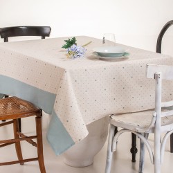 MELINEN TABLECLOTH LONETA LONG 135Χ180 TIFFANY AQUA