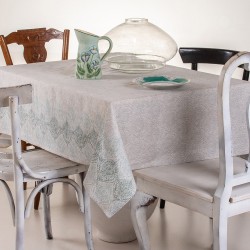MELINEN TABLECLOTH LONETA LONG 135Χ180 MARLENE AQUA