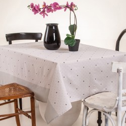 MELINEN TABLECLOTH LONETA SQUARE 135Χ140 TIFFANY GREY