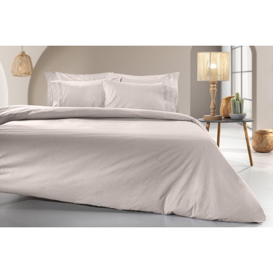 Duvet cover "Easy Iron" Color Plus Perla 225x245