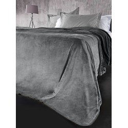 GUY LAROCHE OFFER 1+1! Blanket  VELVET Cement 220X240 double-sided and GIFT decorative cushion 45x45