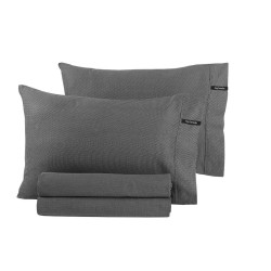 Pair of Sleeping Pillowcases Minimal Black & WHITE 50x70