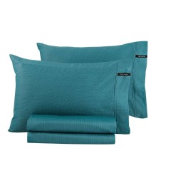 Pair of Sleeping Pillowcases Minimal Petrol 50x70