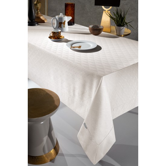 Tablecloth GUY LAROCHE MOTION IVORY 160X220