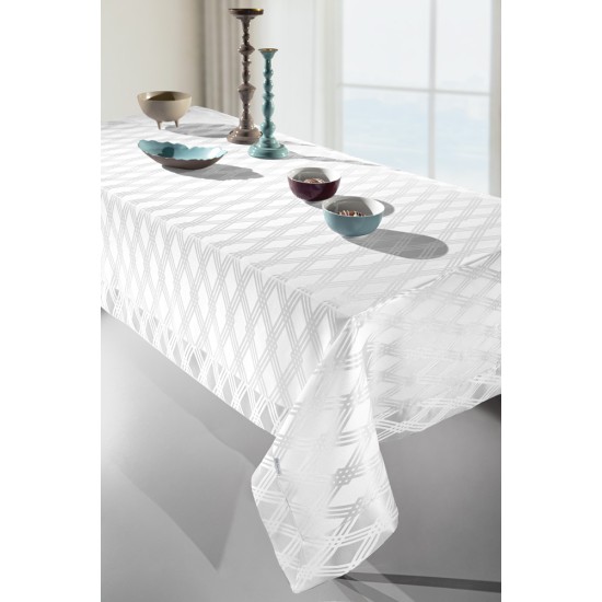 Tablecloth OTTIMO WHITE 160X320