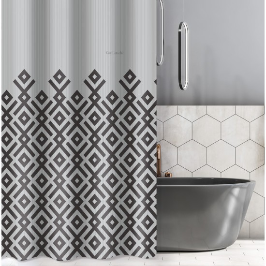 GUY LAROCHE Shower curtain ELEMENTS CHARCOAL 180X185