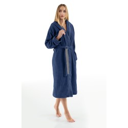 Bathrobe with hoodie Guy Laroche CASUAL MARINE LARGE