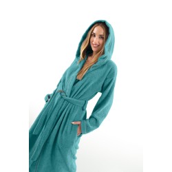 Bathrobe with hoodie Guy Laroche CASUAL PETROL LARGE