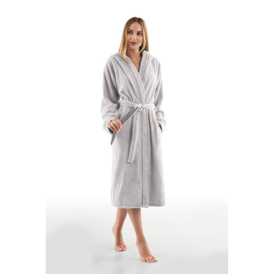 Bathrobe with hoodie Guy Laroche CASUAL SILVER MEDIUM Bathrobe with hoodie Guy Laroche CASUAL SILVER MEDIUM