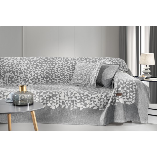 Sofa throw Duomo Grey four-seater 180Χ350