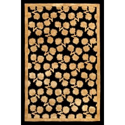BIOKARPET CACHAREL TUFTED 1015 POMPON CHARDON BLACK GOLD