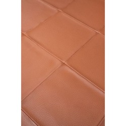 ΜΟΝΤΕΡΝΟ ΧΑΛΙ BIOKARPET Leather  square patch brown 200x300cm