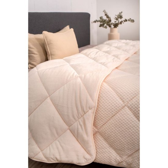 NAF NAF LUXURY FURRY BLANKET – Cream - 67138 NAF NAF LUXURY FURRY BLANKET – Cream
