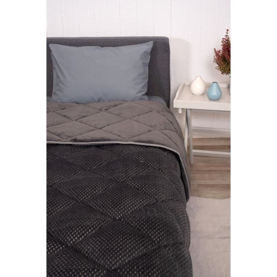 NAF NAF LUXURY FURRY BLANKET – DK Grey - 67139 NAF NAF LUXURY FURRY BLANKET – DK Grey