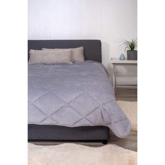 NAF NAF LUXURY FURRY BLANKET – Light Grey - 67140 NAF NAF LUXURY FURRY BLANKET – Light Grey