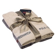 GREENWICH POLO CLUB SET OF TOWELS 2 PIECES 2663